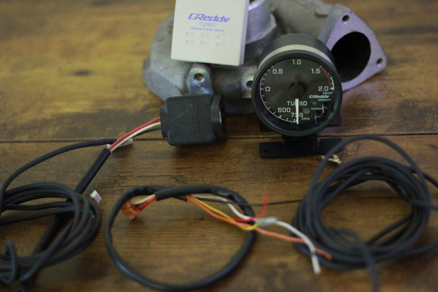 GREDDY DATA LINK 60mm Electronic Boost Gauge Kit - Black Face