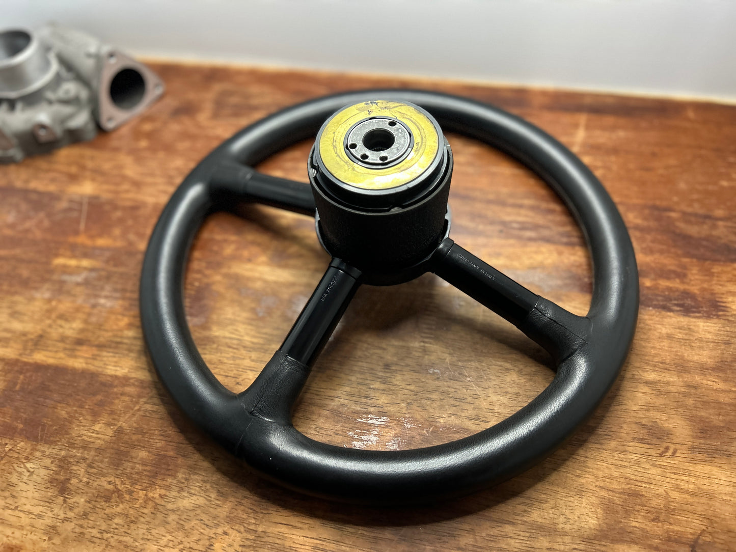 Momo Design By F.A Porsche Leather Steering Wheel - Black