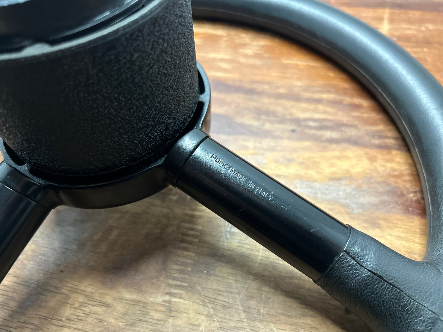 Momo Design By F.A Porsche Leather Steering Wheel - Black