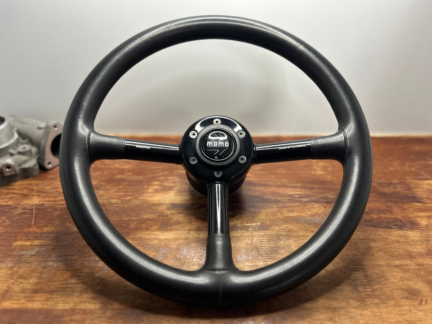 Momo Design By F.A Porsche Leather Steering Wheel - Black