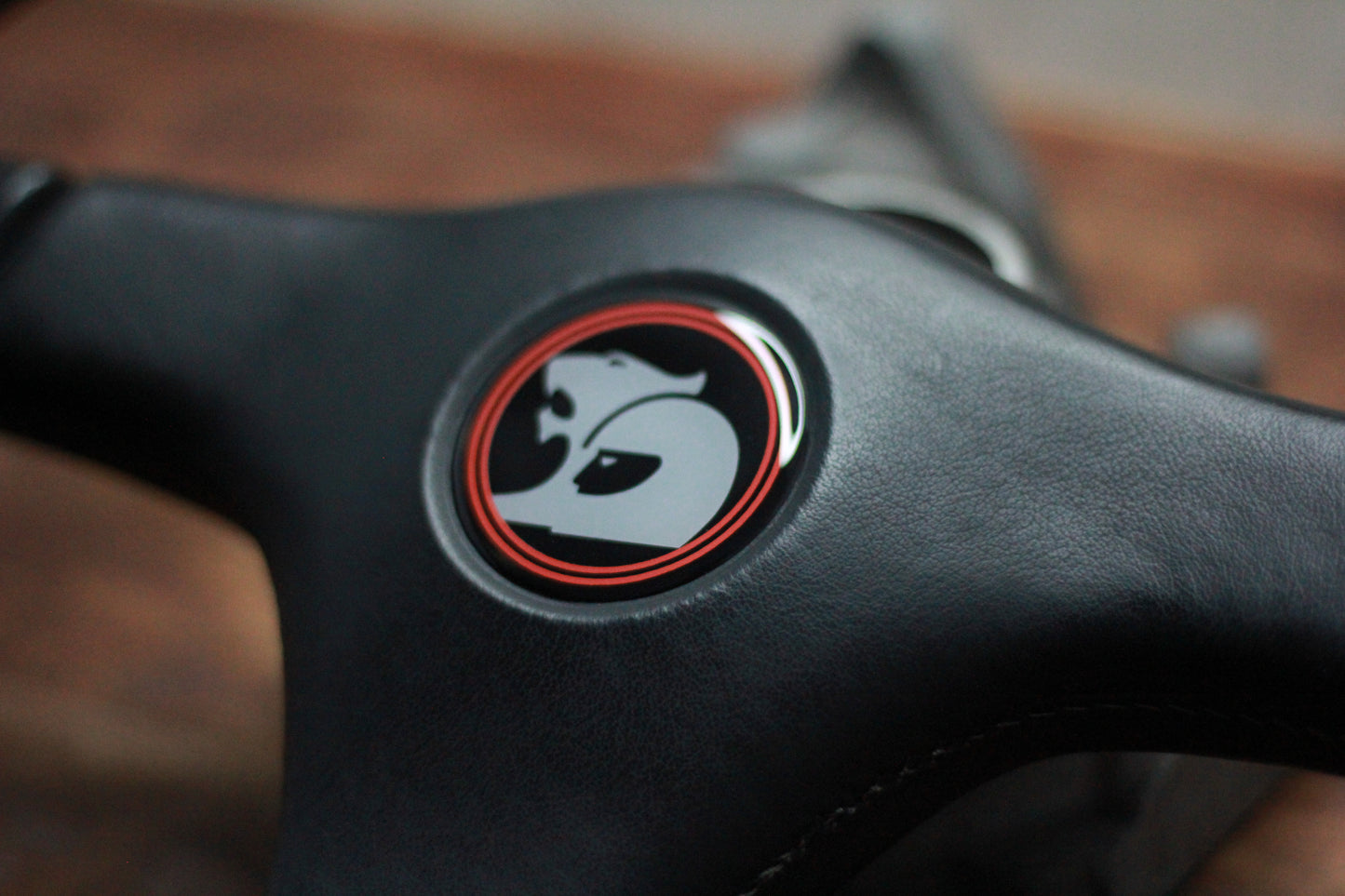 Nardi Gara 3 Leather Steering Wheel - Black/HSV
