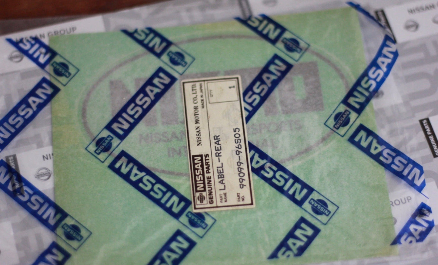 Genuine Nissan New Old Stock Nismo Old Logo Rear Decal Label - BNR32