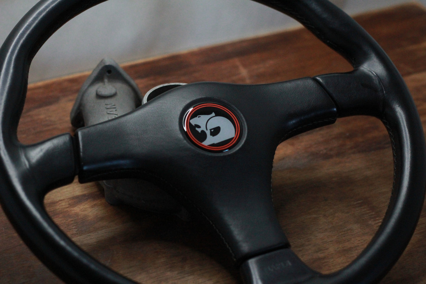 Nardi Gara 3 Leather Steering Wheel - Black/HSV
