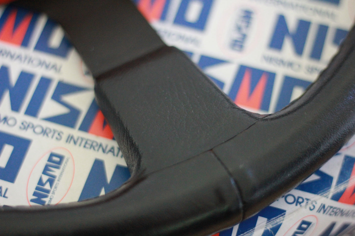 Genuine Nismo 365A Leather Steering Wheel & Horn Button - Black