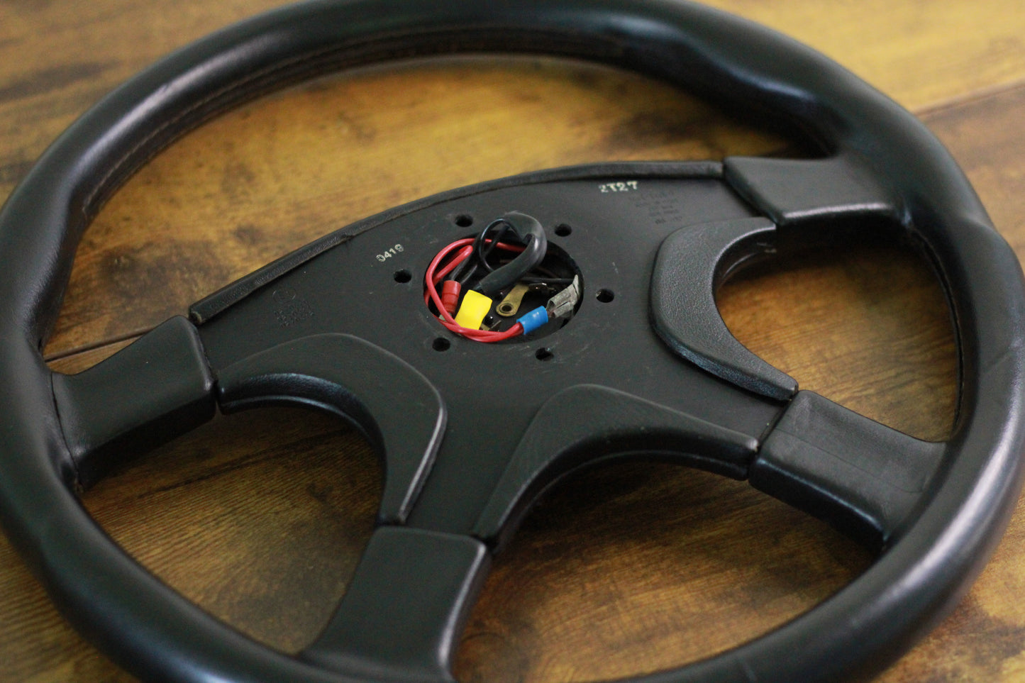 VN Group A Style Steering Wheel 370mm Momo Ghibli 4 Spoke - Black