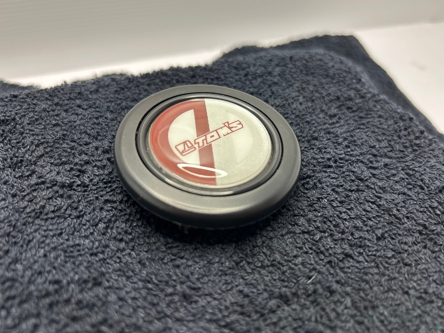 TOM’s Engineering for Toyota Horn Button - White / Red