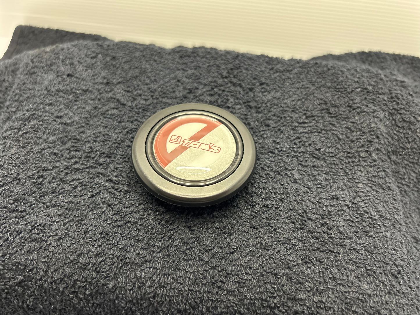 TOM’s Engineering for Toyota Horn Button - White / Red
