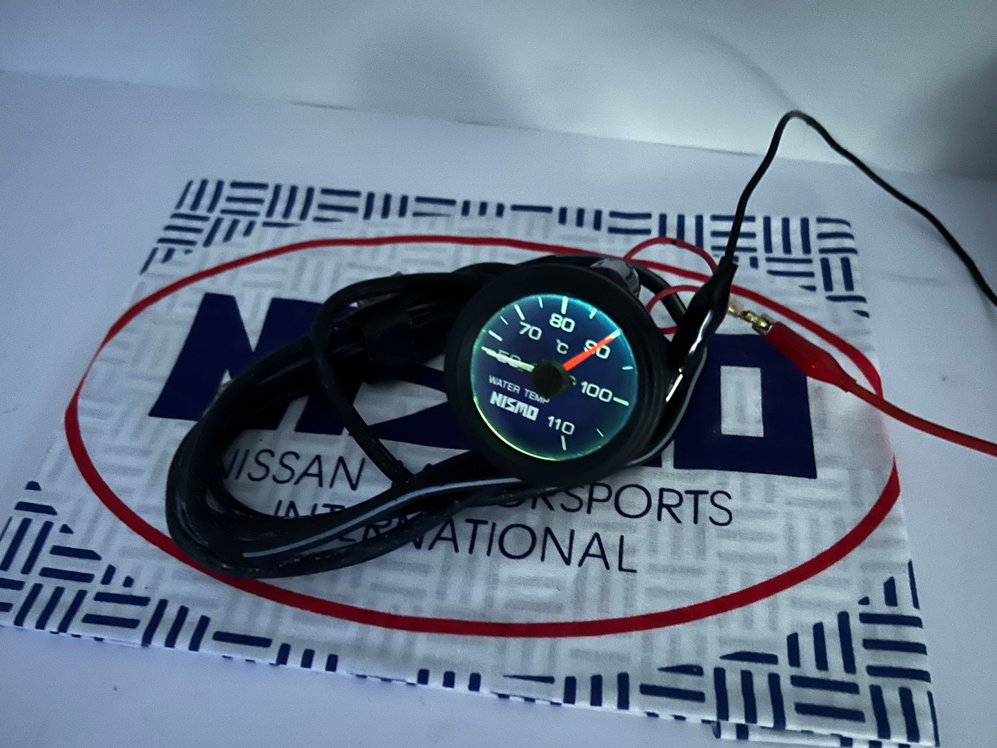 Nismo Old Logo 52mm Water Temperature Gauge - Purple Face