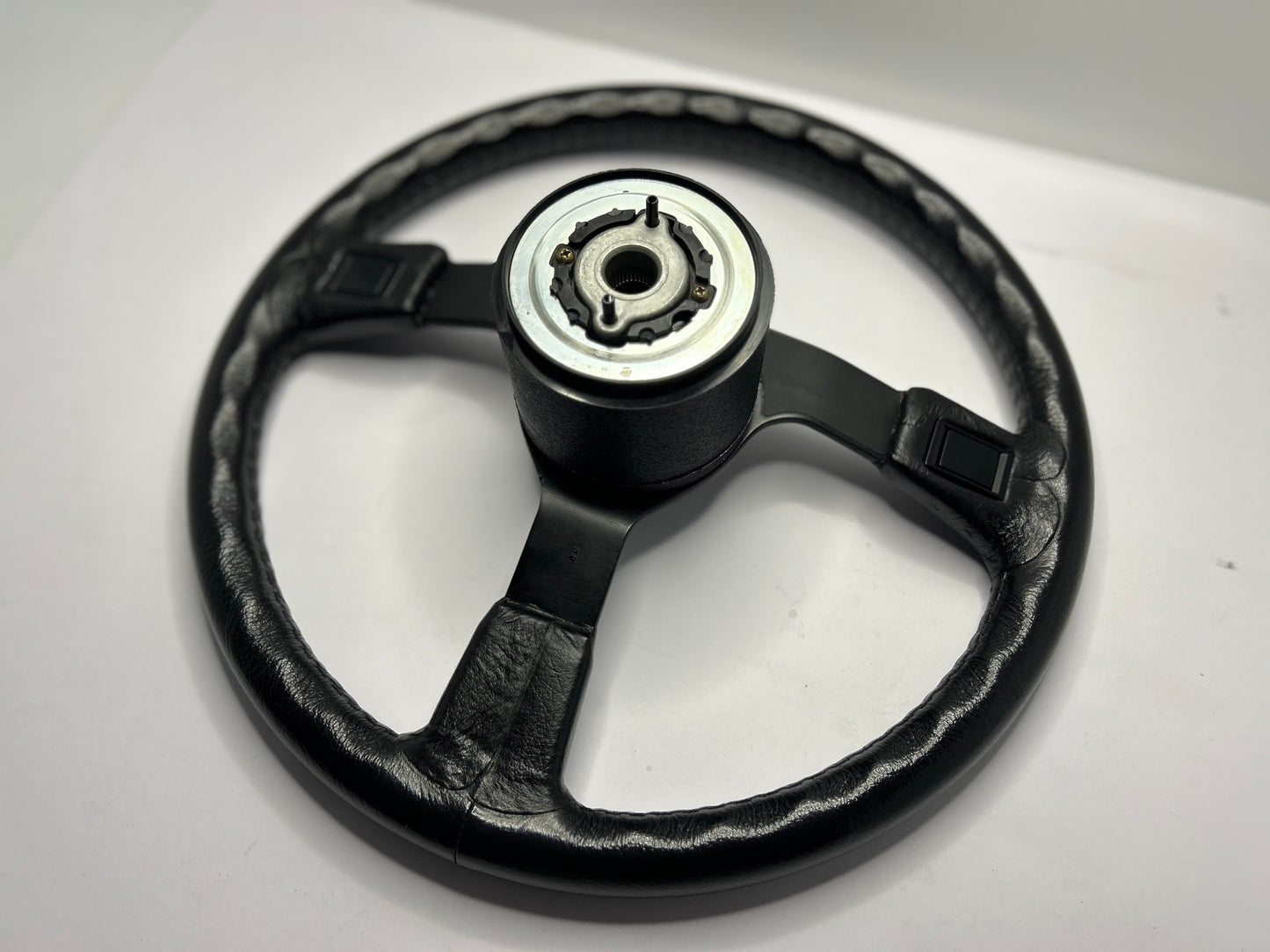 Genuine Nismo 365A Leather Steering Wheel & Horn Button - Black