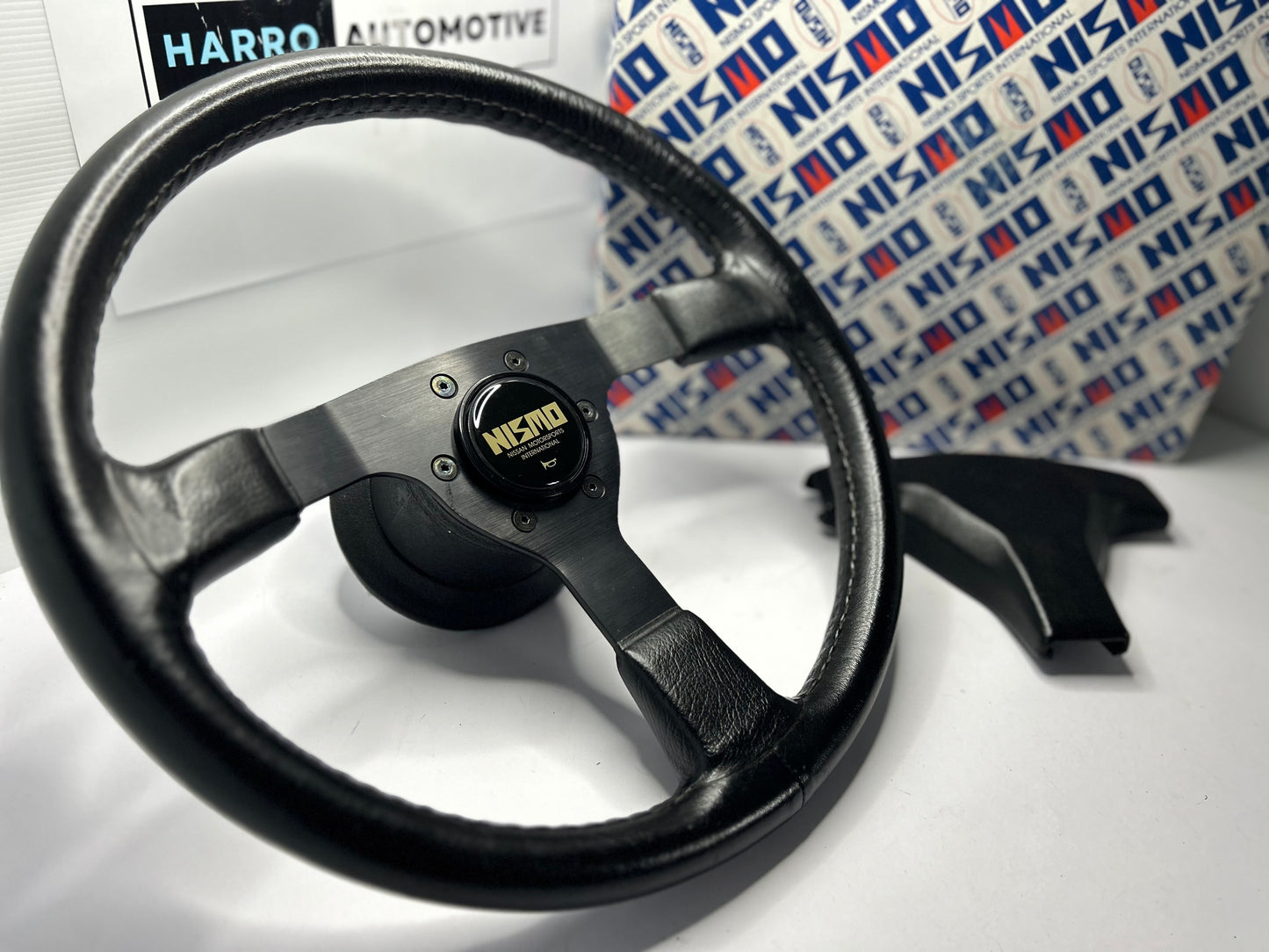 Genuine Nismo 365A Leather Steering Wheel, Horn Button & Horn Pad - Black