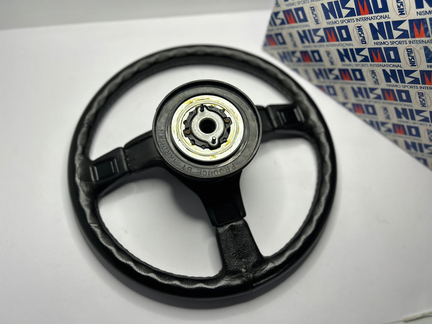 Genuine Nismo 365A Leather Steering Wheel, Horn Button & Horn Pad - Black