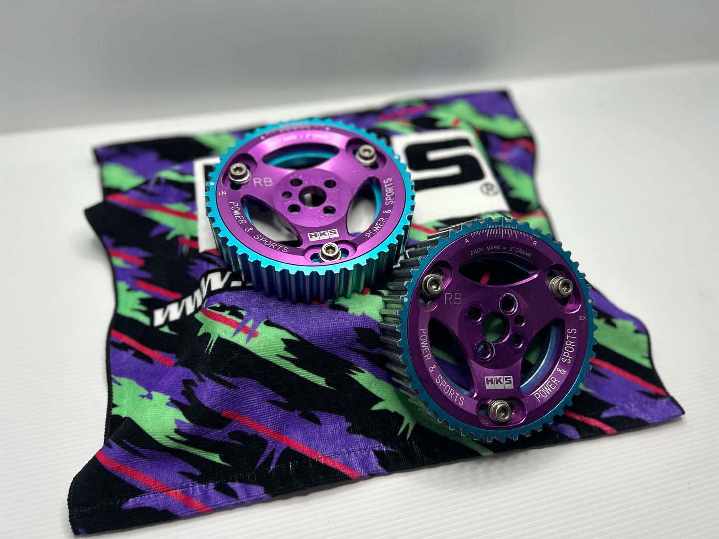HKS Cam Gears suit Nissan Skyline RB20 RB26 - Purple / Blue