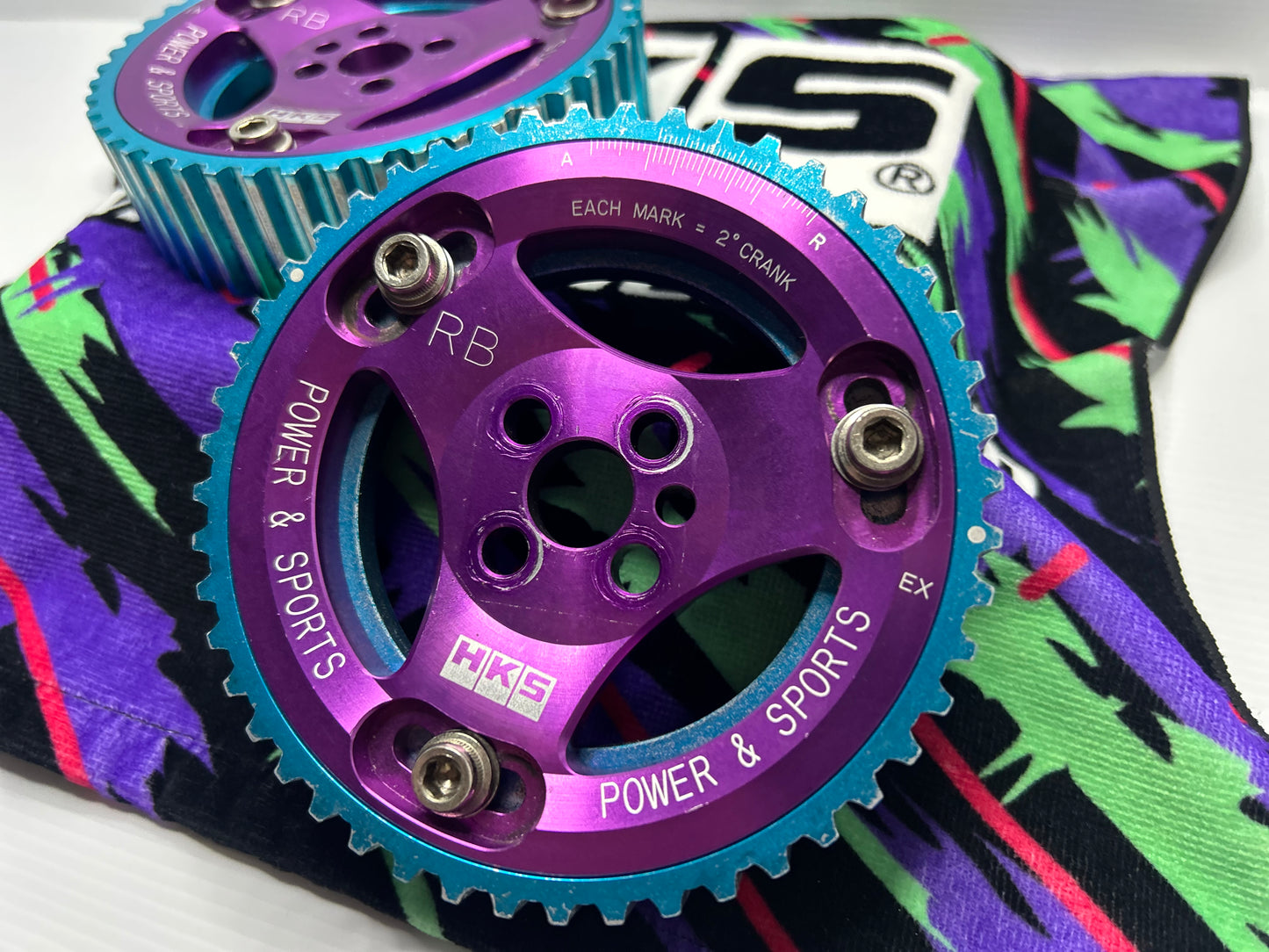 HKS Cam Gears suit Nissan Skyline RB20 RB26 - Purple / Blue