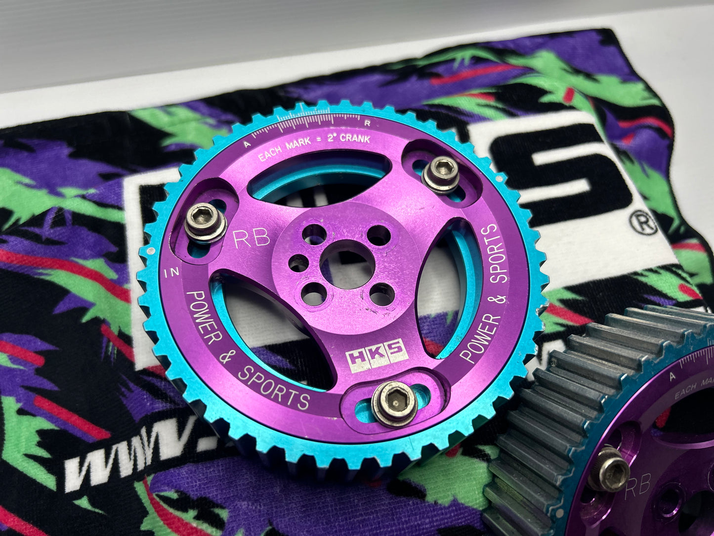 HKS Cam Gears suit Nissan Skyline RB20 RB26 - Purple / Blue
