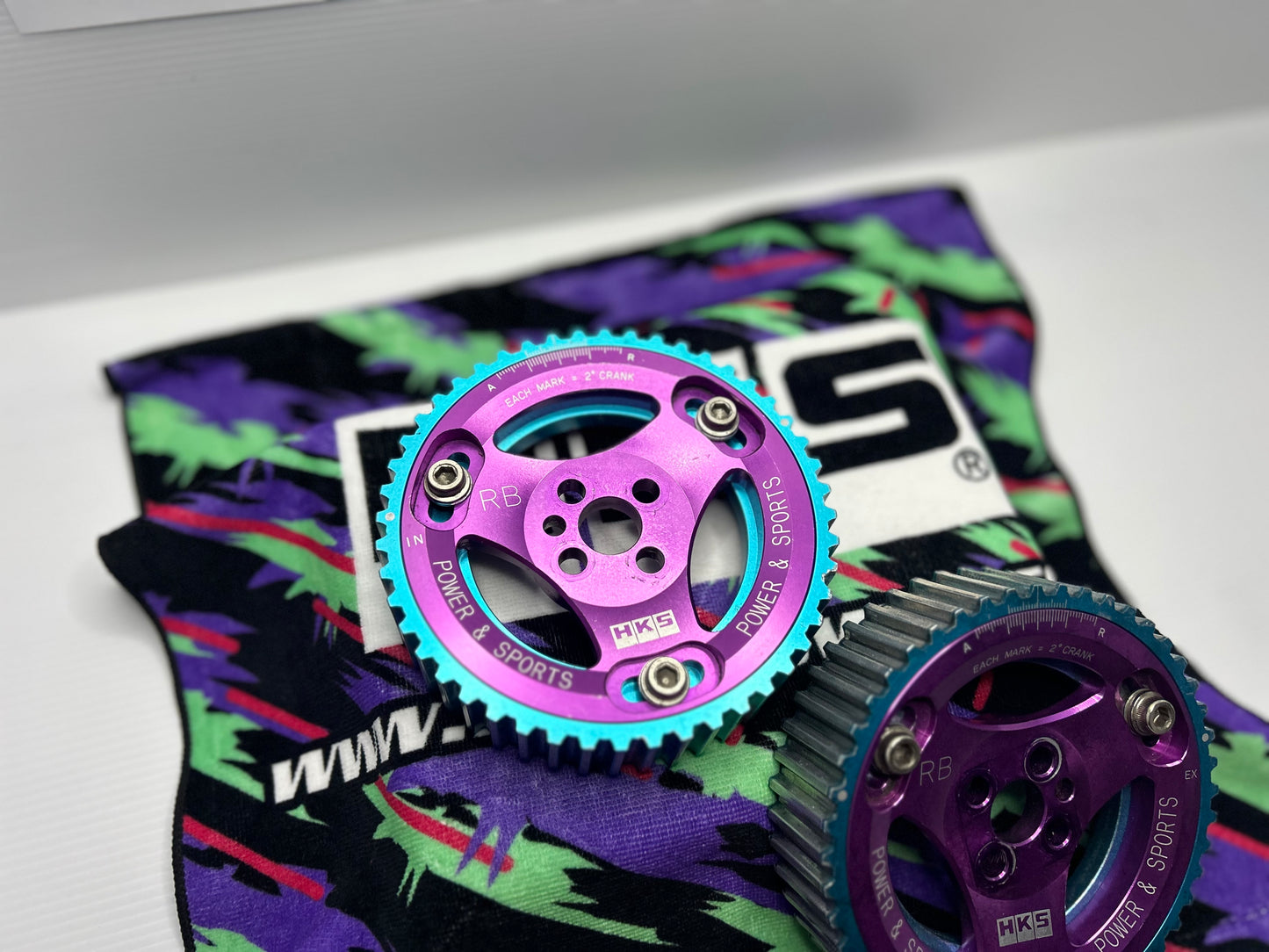 HKS Cam Gears suit Nissan Skyline RB20 RB26 - Purple / Blue