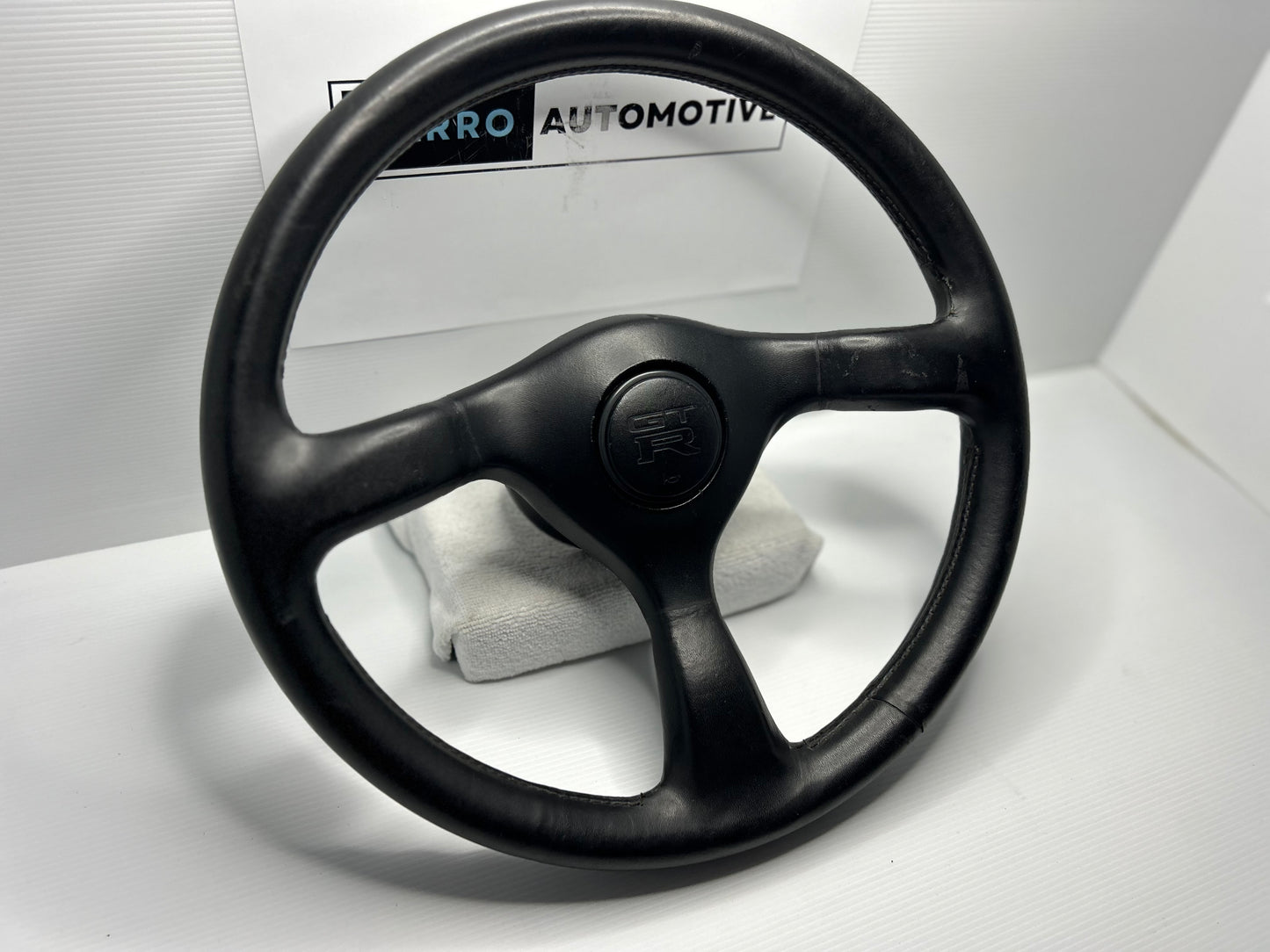 Nissan Skyline R32 GT-R Series 1 Leather Steering Wheel - Black