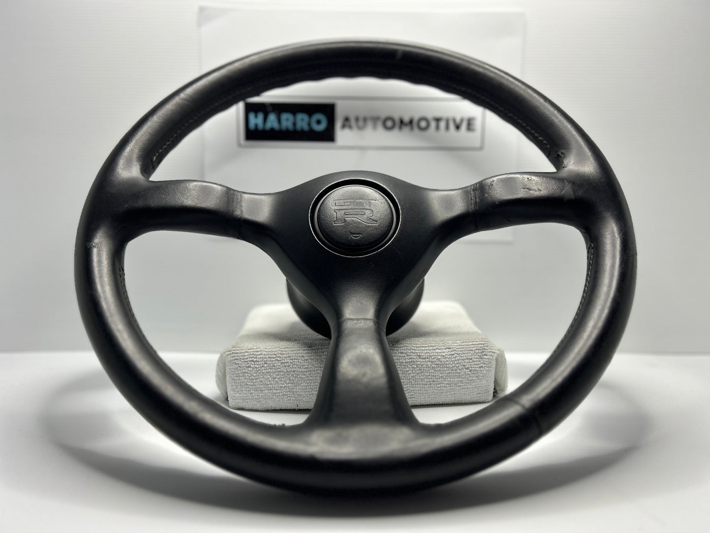 Nissan Skyline R32 GT-R Series 1 Leather Steering Wheel - Black