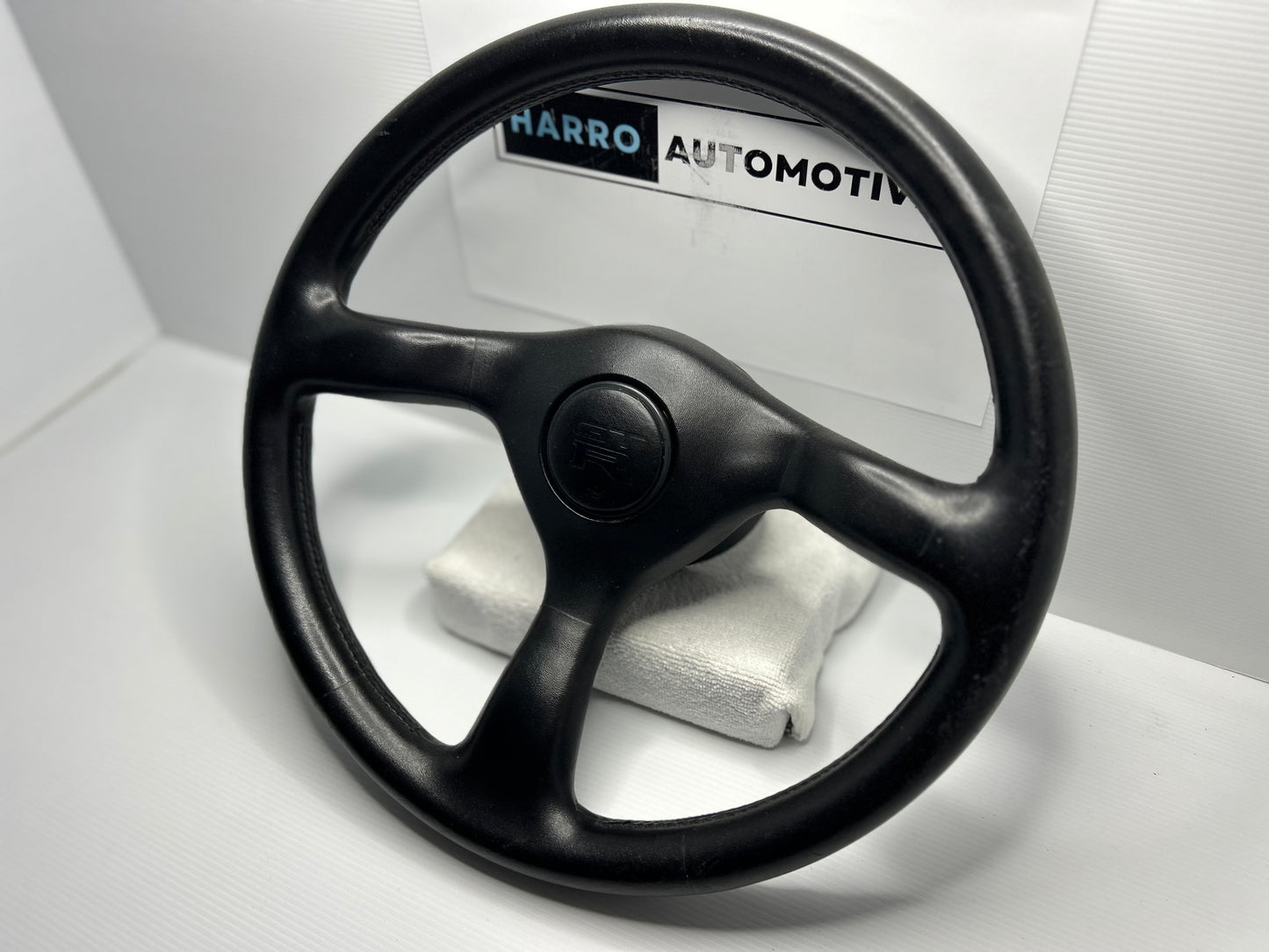 Nissan Skyline R32 GT-R Series 1 Leather Steering Wheel - Black