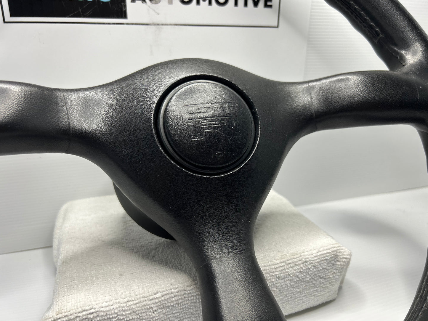 Nissan Skyline R32 GT-R Series 1 Leather Steering Wheel - Black