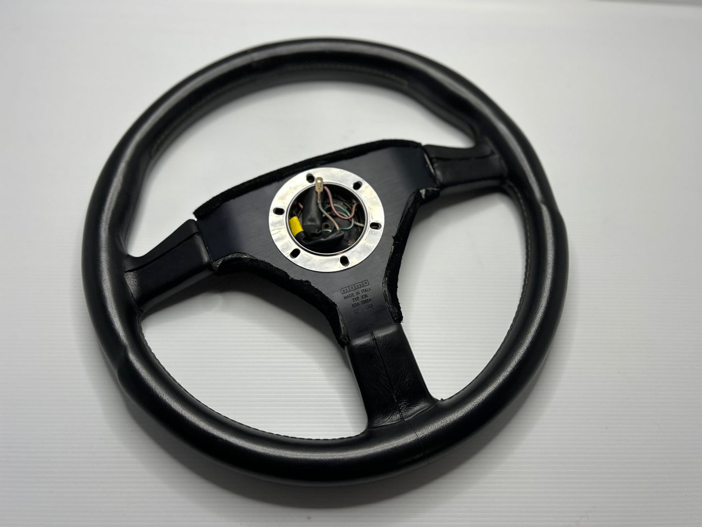 MOMO Ghibli 3 360mm Steering Wheel - Black/Leather
