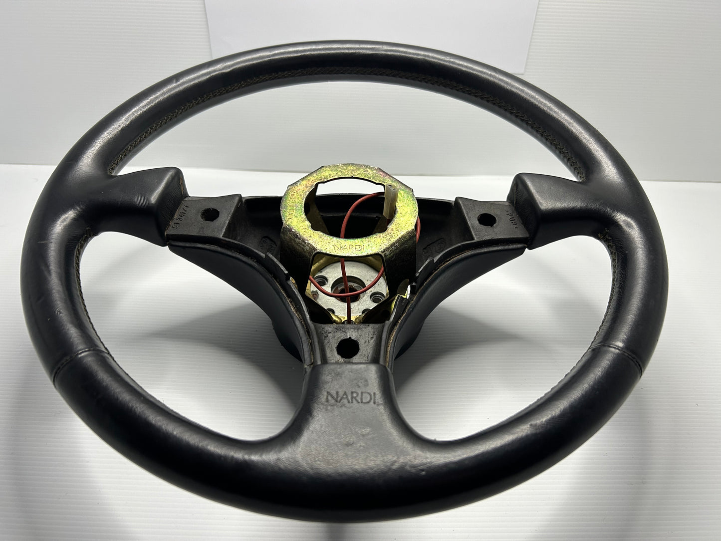 WRX GC8 Nardi Leather Steering Wheel - Black
