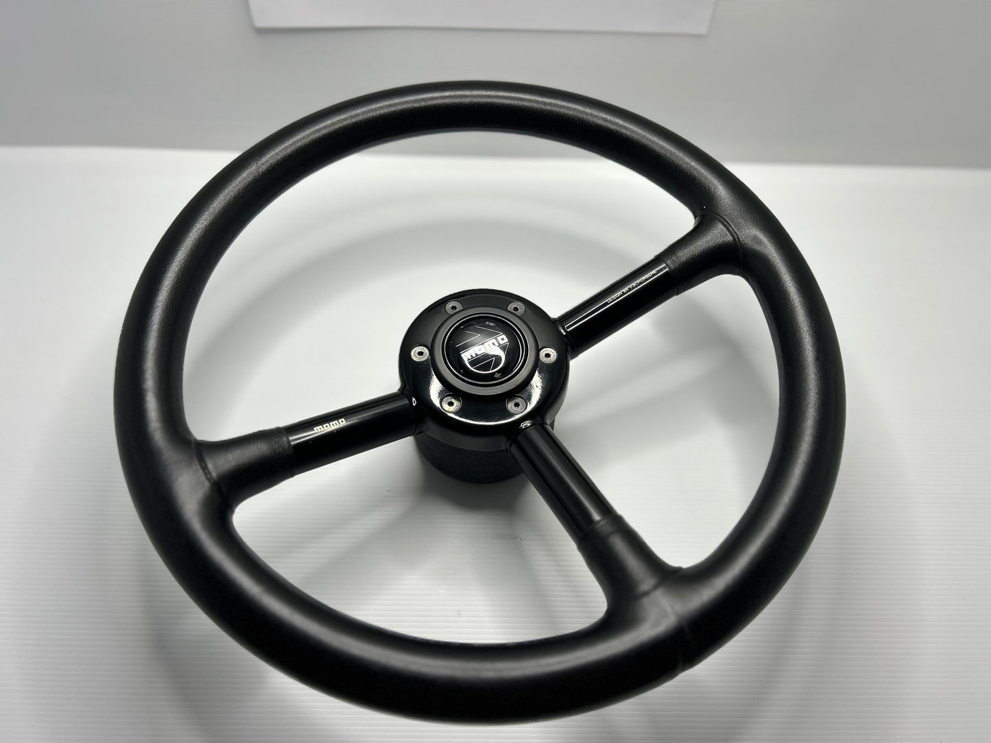 Momo Design By F.A Porsche Leather Steering Wheel - Black