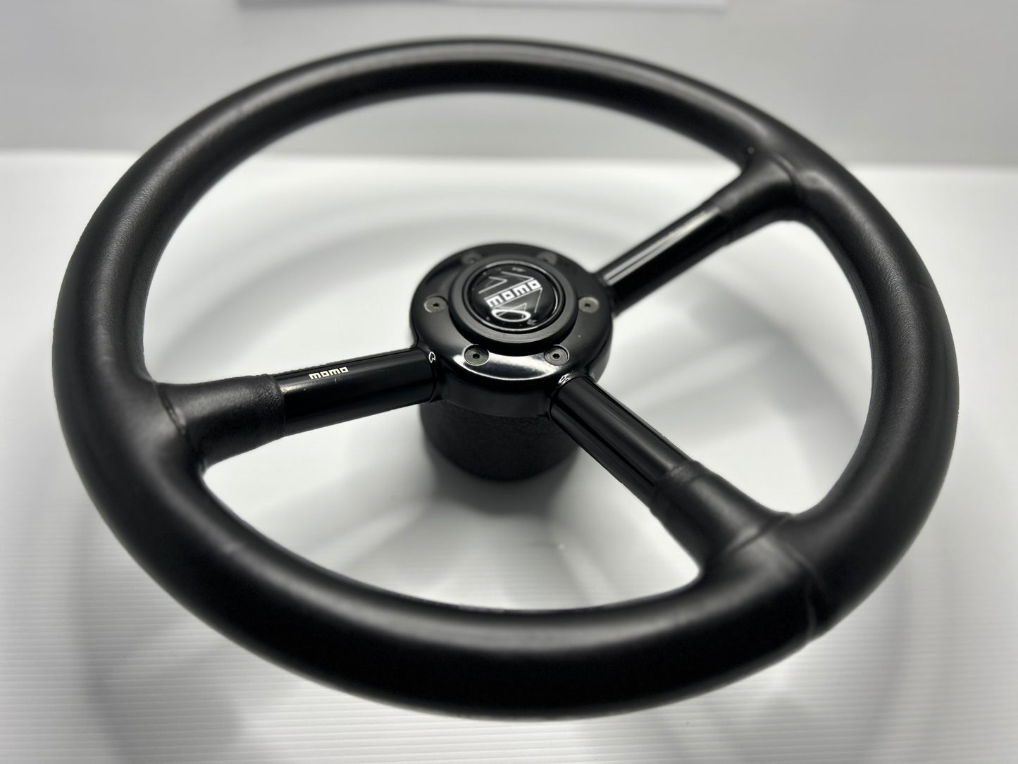 Momo Design By F.A Porsche Leather Steering Wheel - Black