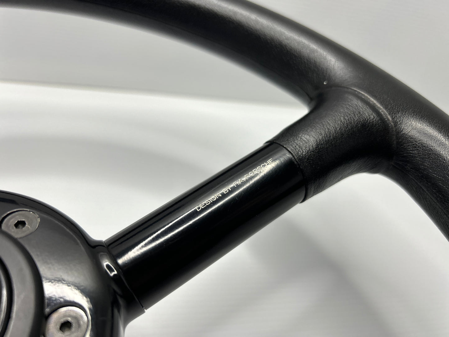 Momo Design By F.A Porsche Leather Steering Wheel - Black