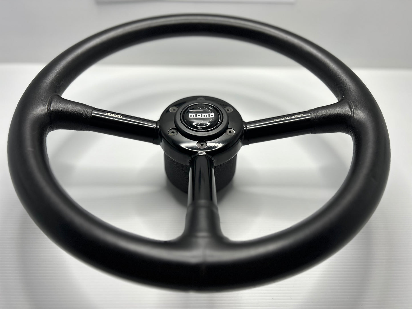 Momo Design By F.A Porsche Leather Steering Wheel - Black
