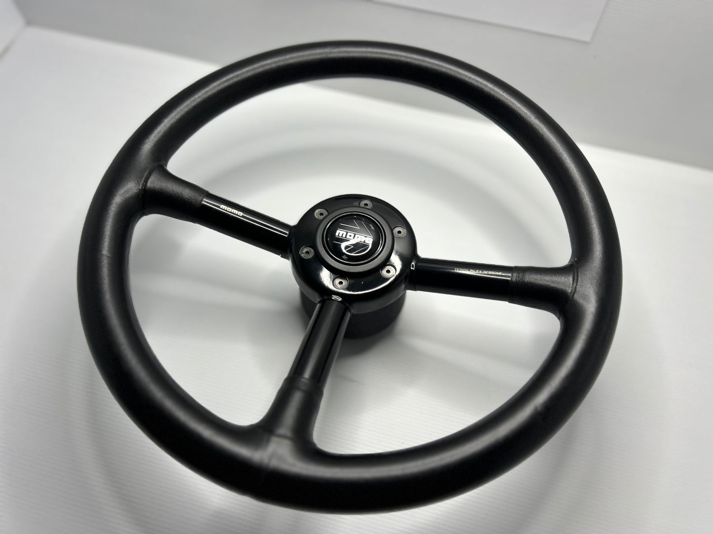 Momo Design By F.A Porsche Leather Steering Wheel - Black
