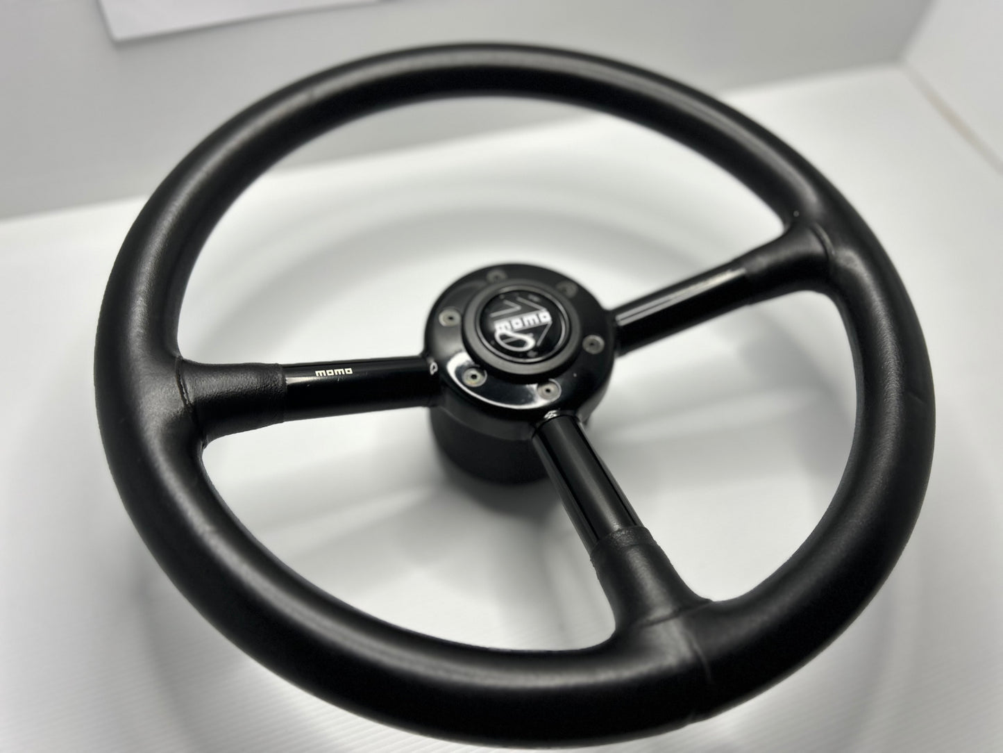 Momo Design By F.A Porsche Leather Steering Wheel - Black