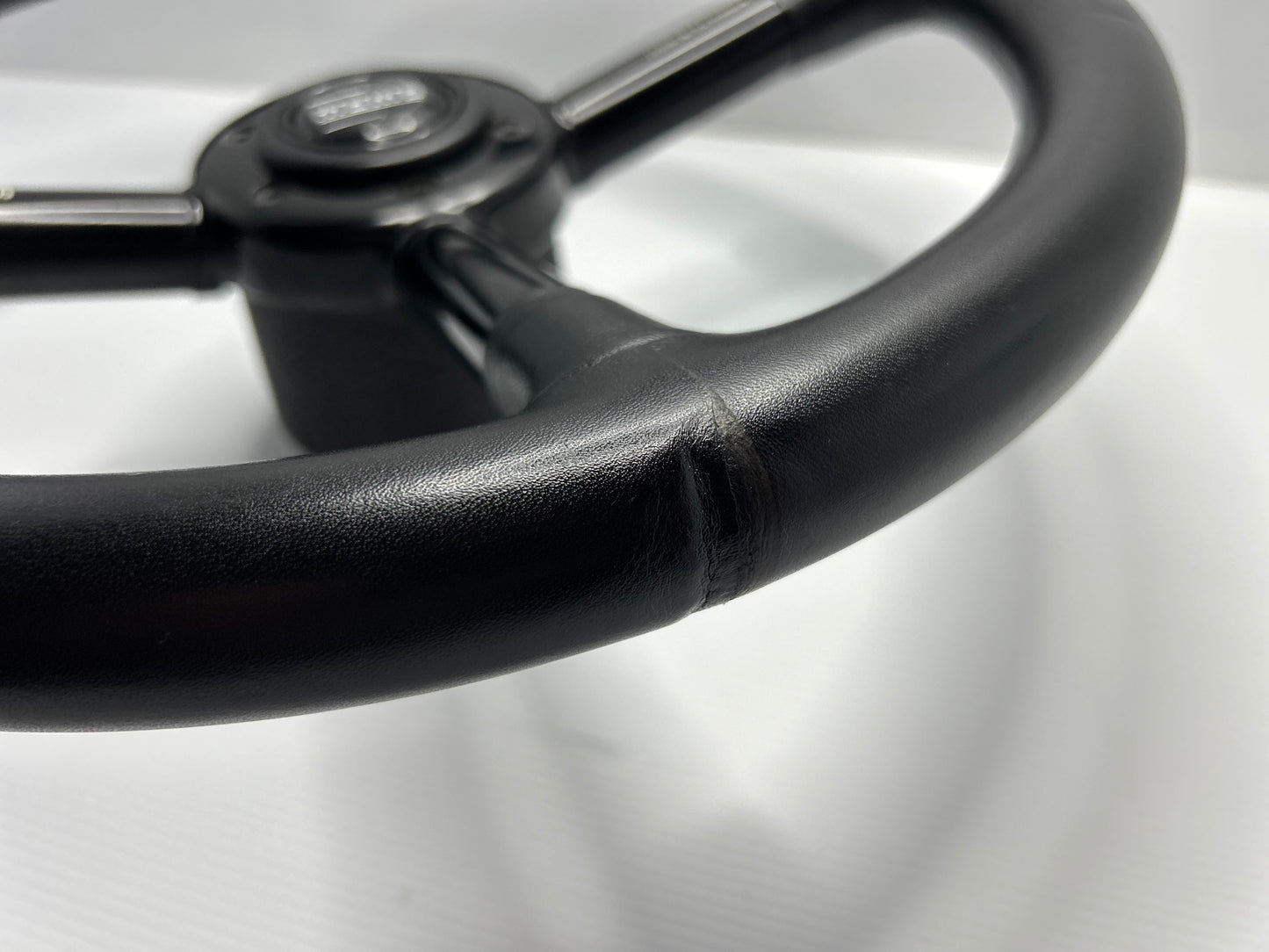 Momo Design By F.A Porsche Leather Steering Wheel - Black
