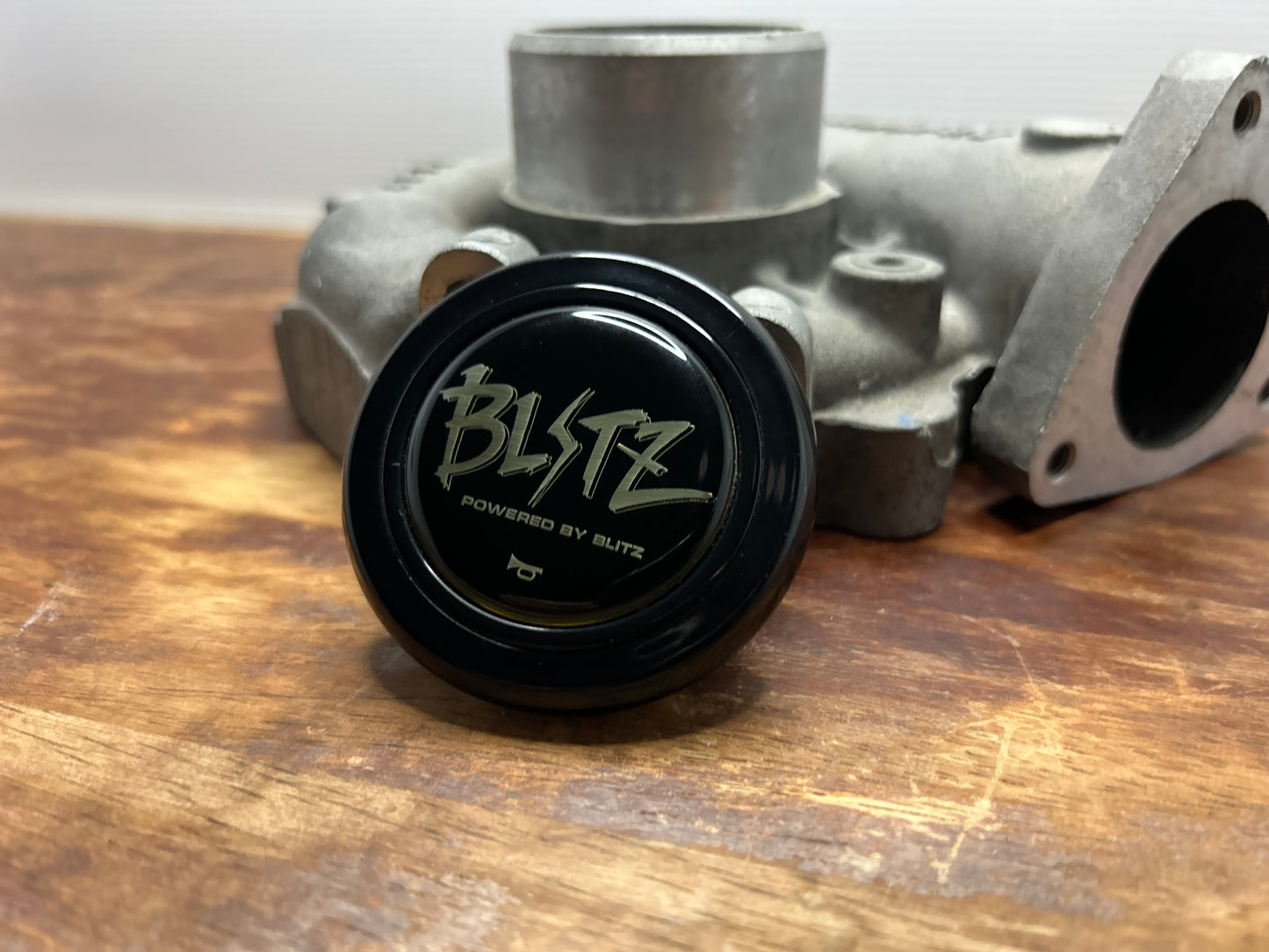 Genuine Blitz Old Logo Horn Button - Black