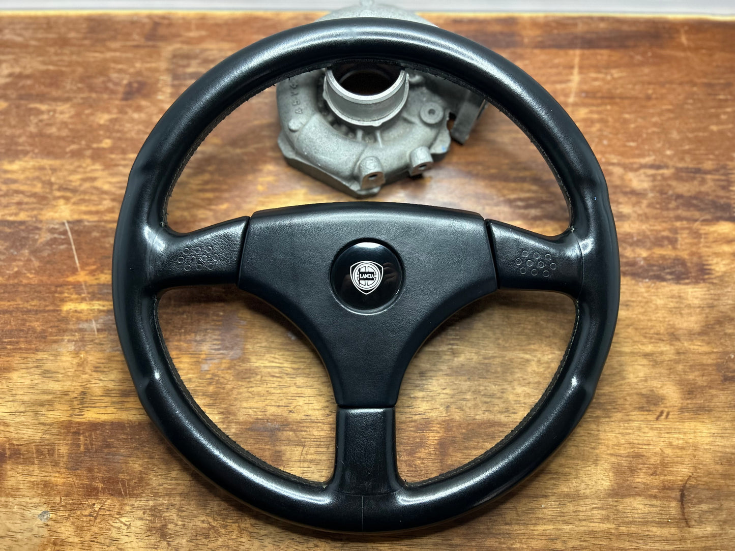 Lancia Delta HF Integrale Evoluzione MOMO Leather Steering Wheel - Black