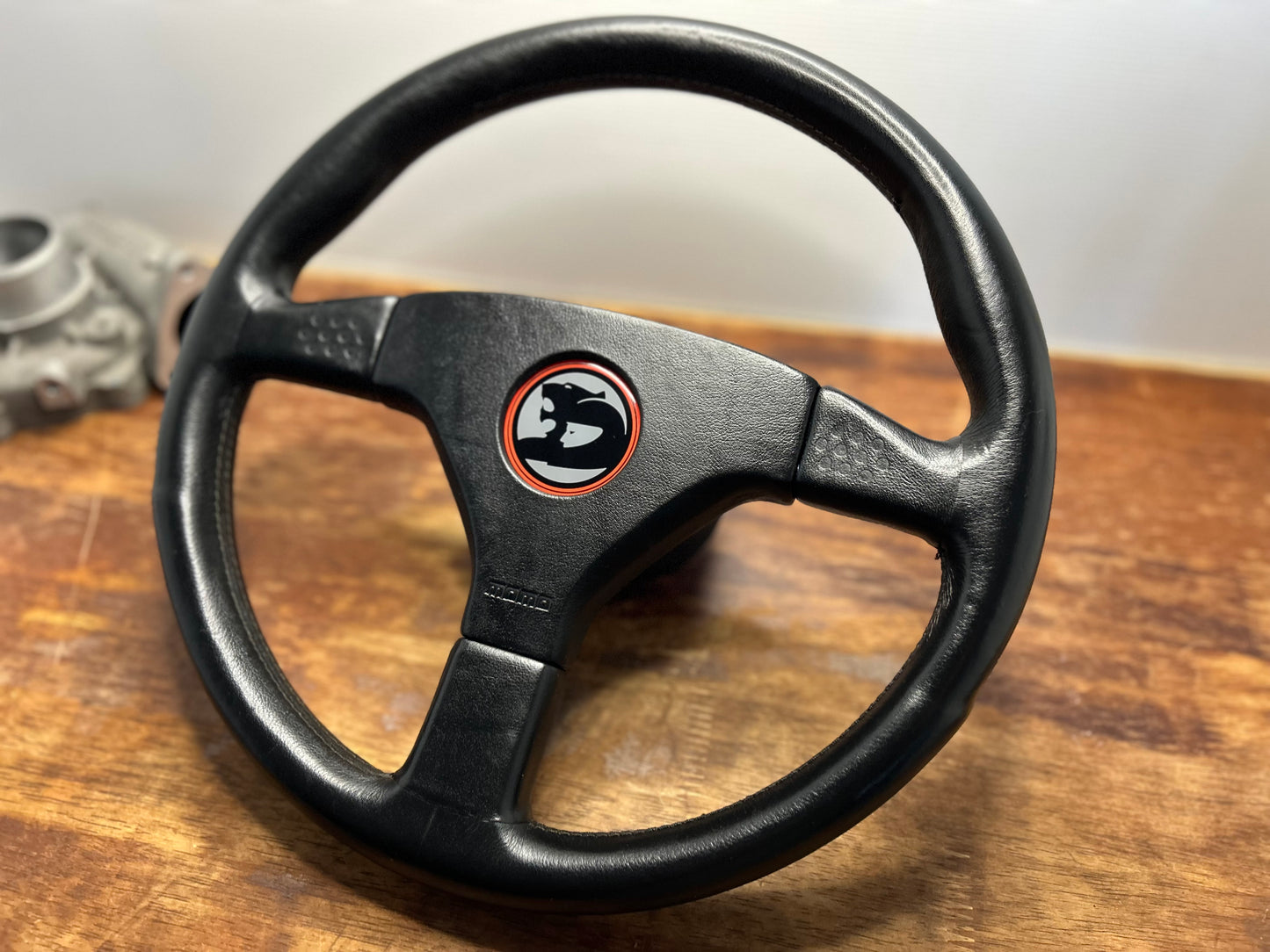 VL Group A Style Steering Wheel 350mm Momo Ghibli 3 Spoke - Black