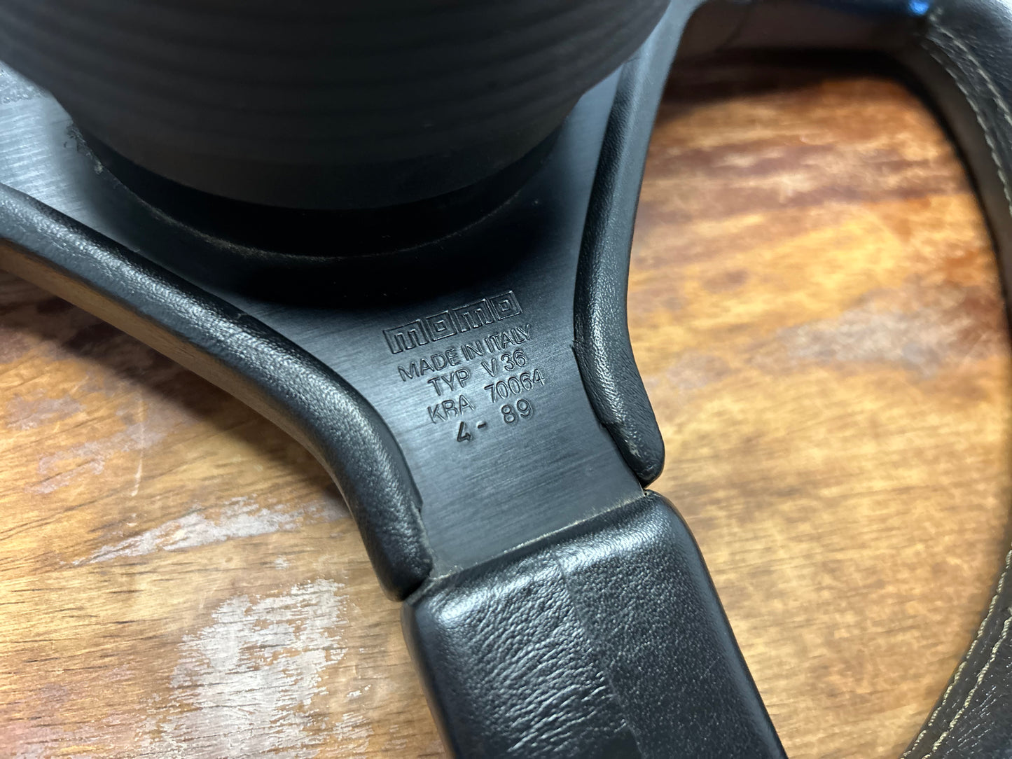 VL Group A Style Steering Wheel 350mm Momo Ghibli 3 Spoke - Black