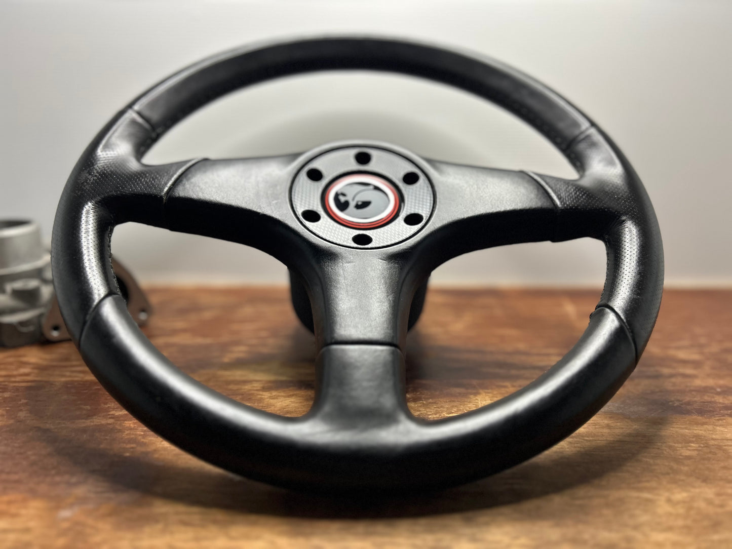 Italvolanti Leather Steering Wheel 350mm - Black / HSV