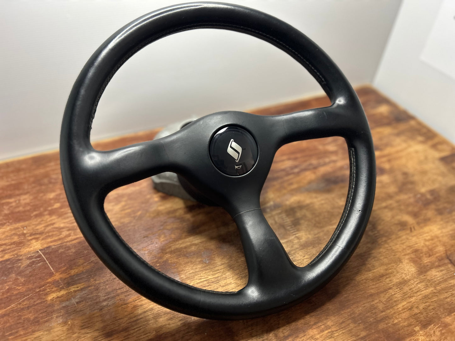 Nissan Skyline R32 GTS-T Series 1 Leather Steering Wheel - Black