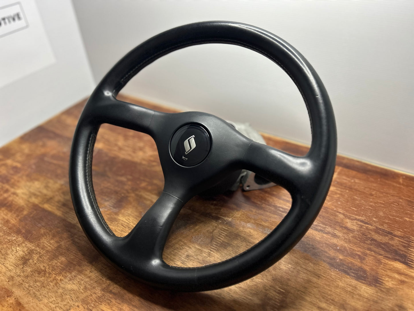 Nissan Skyline R32 GTS-T Series 1 Leather Steering Wheel - Black