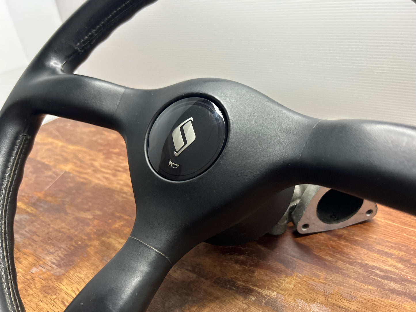 Nissan Skyline R32 GTS-T Series 1 Leather Steering Wheel - Black