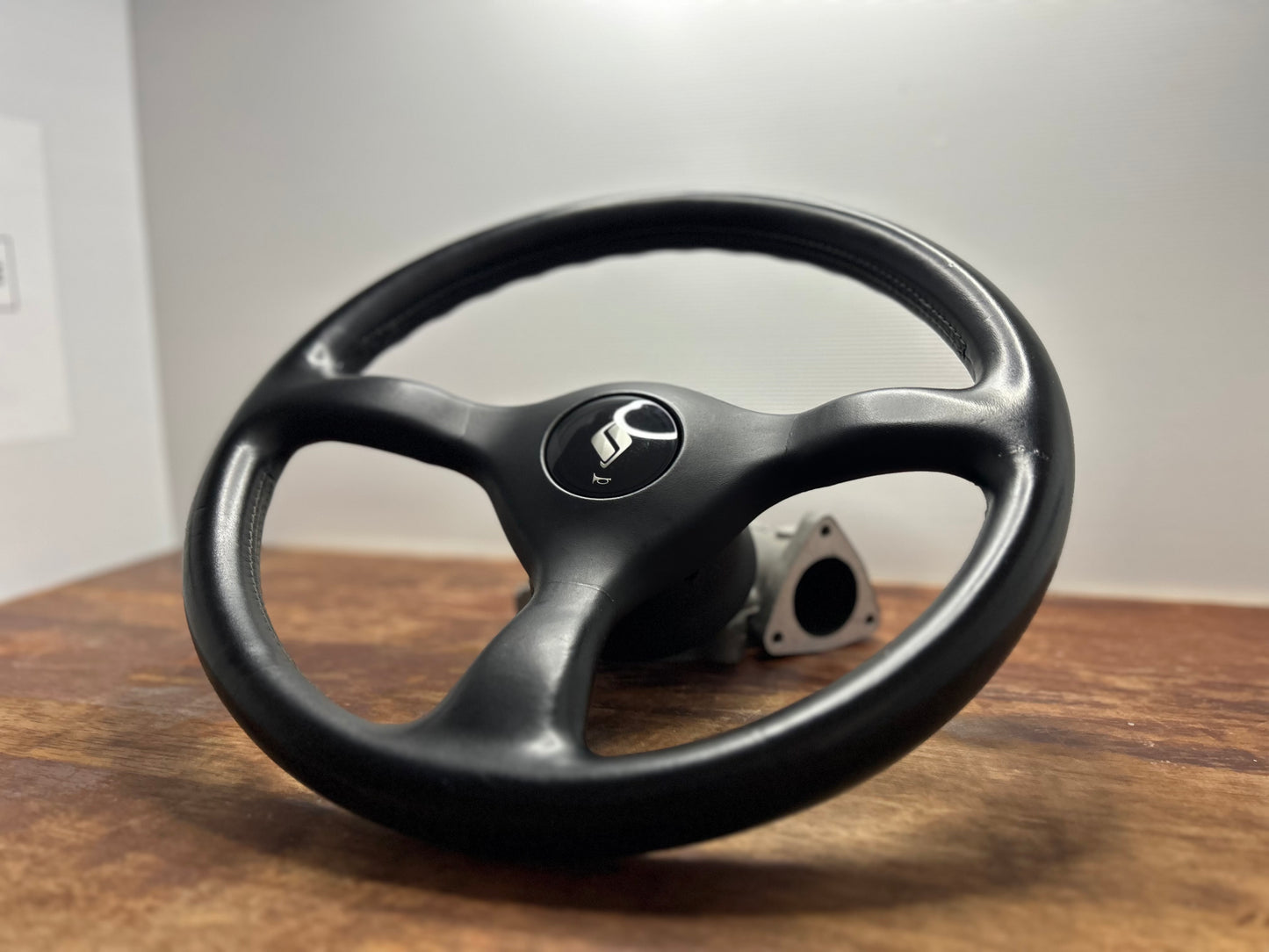 Nissan Skyline R32 GTS-T Series 1 Leather Steering Wheel - Black