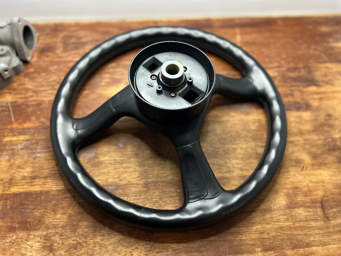 Nissan Skyline R32 GTS-T Series 1 Leather Steering Wheel - Black