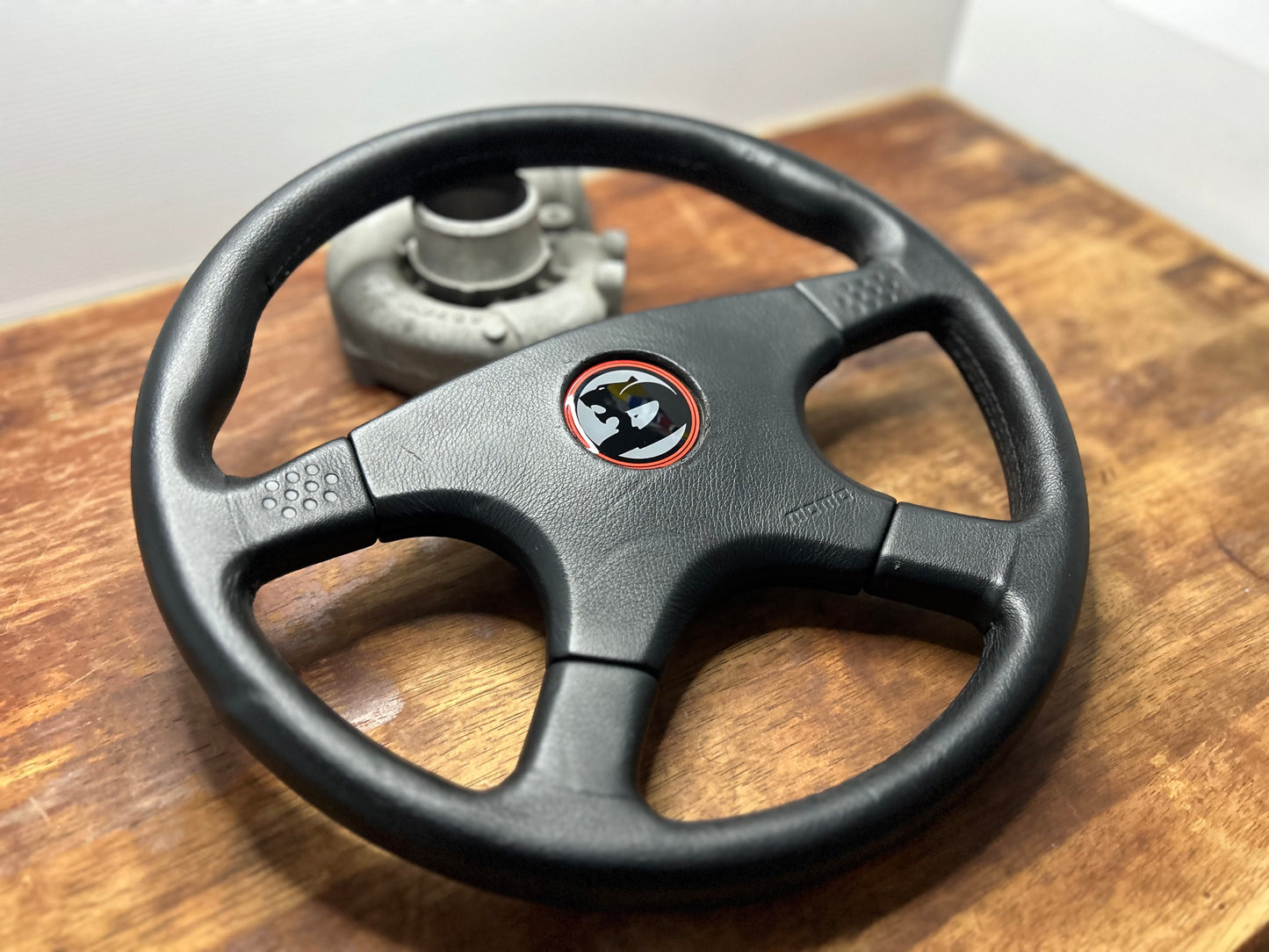 VN Group A Style Steering Wheel 360mm Momo Ghibli 4 Spoke - Black