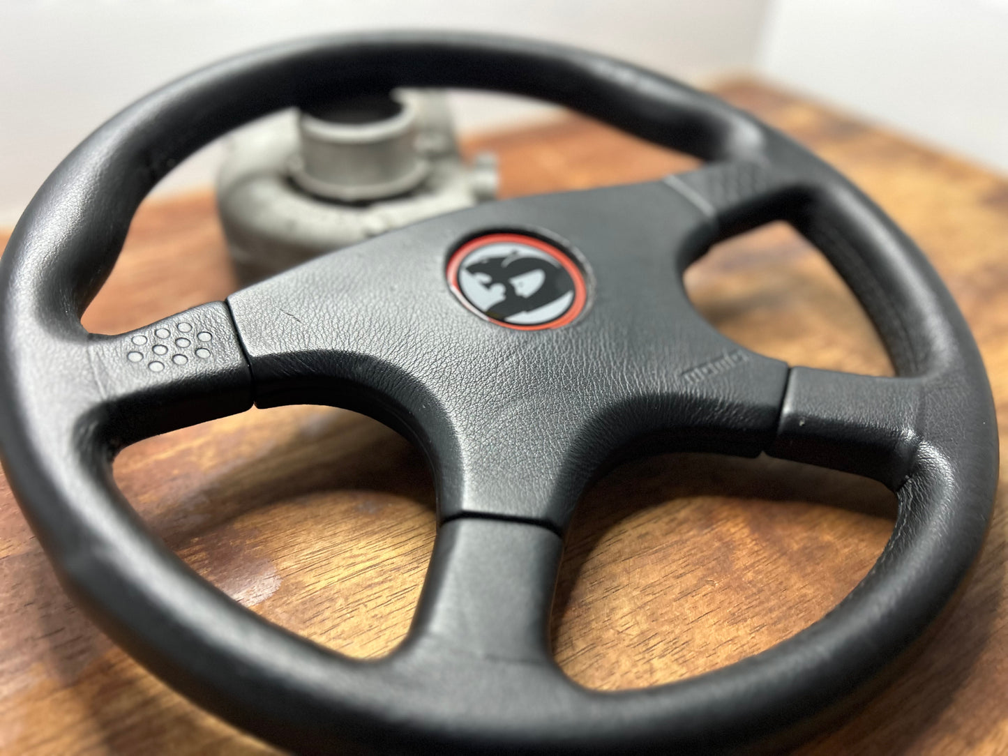 VN Group A Style Steering Wheel 360mm Momo Ghibli 4 Spoke - Black