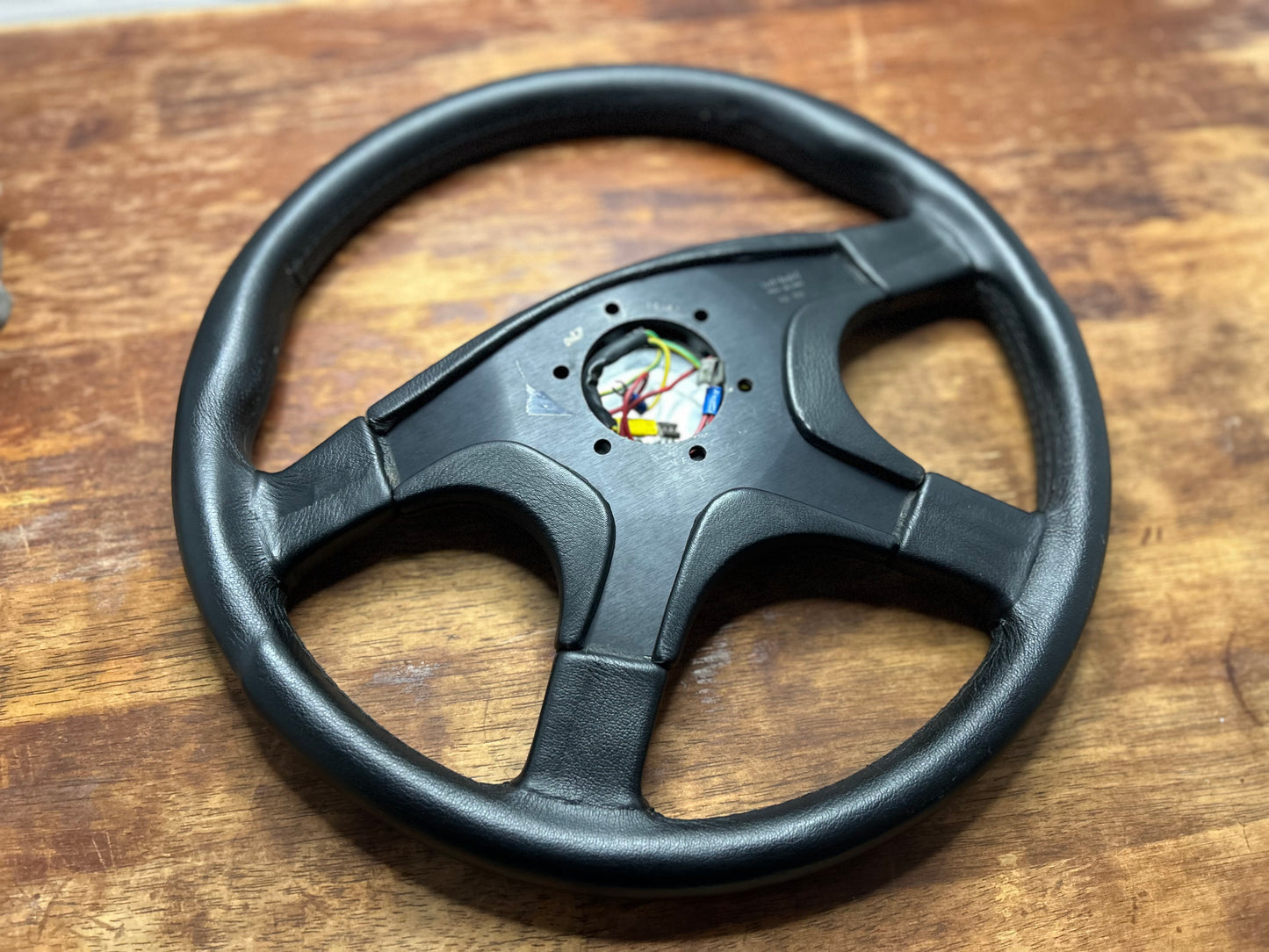 VN Group A Style Steering Wheel 360mm Momo Ghibli 4 Spoke - Black