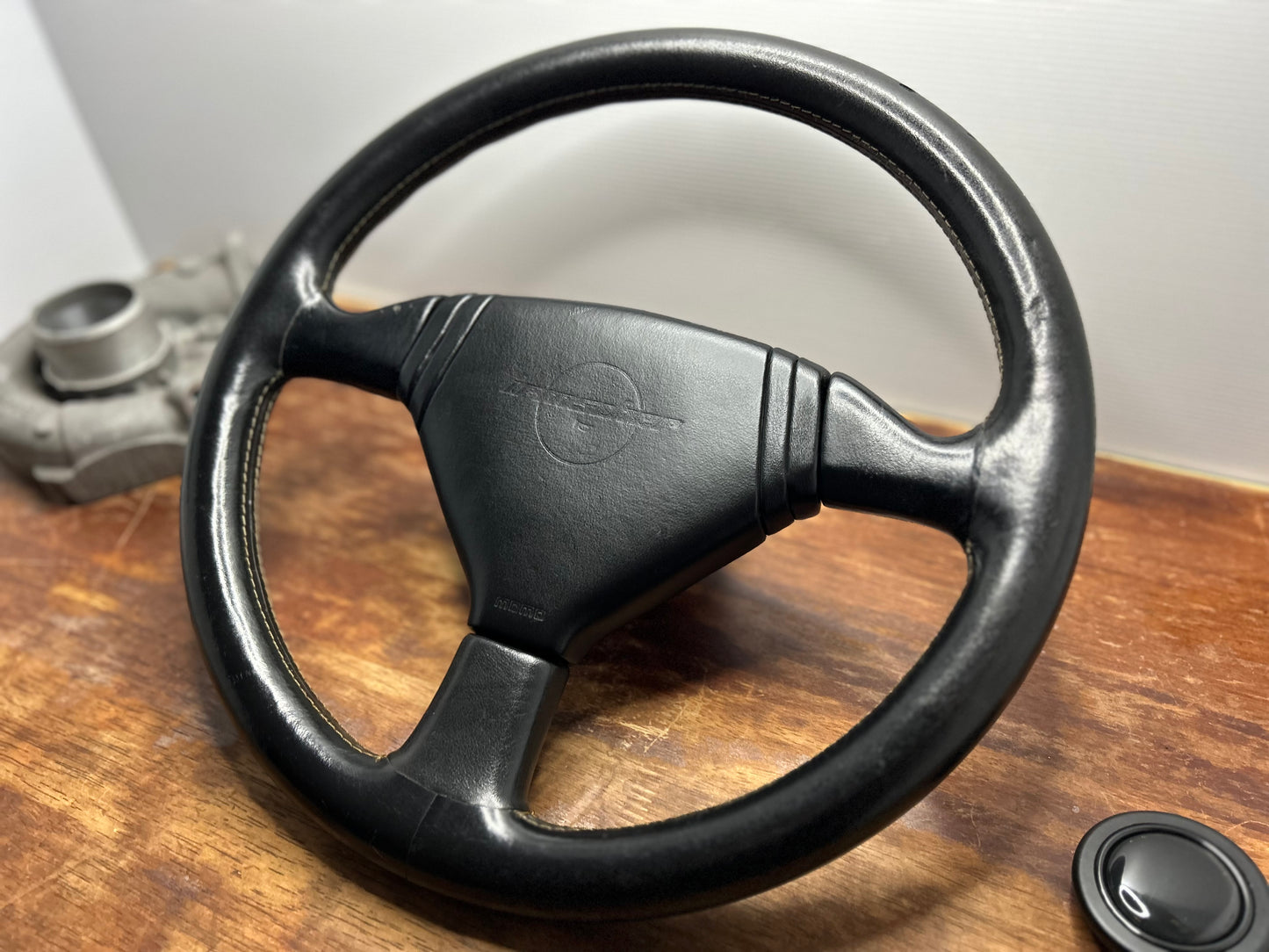 MOMO Irmscher Leather Steering Wheel 360mm - Black
