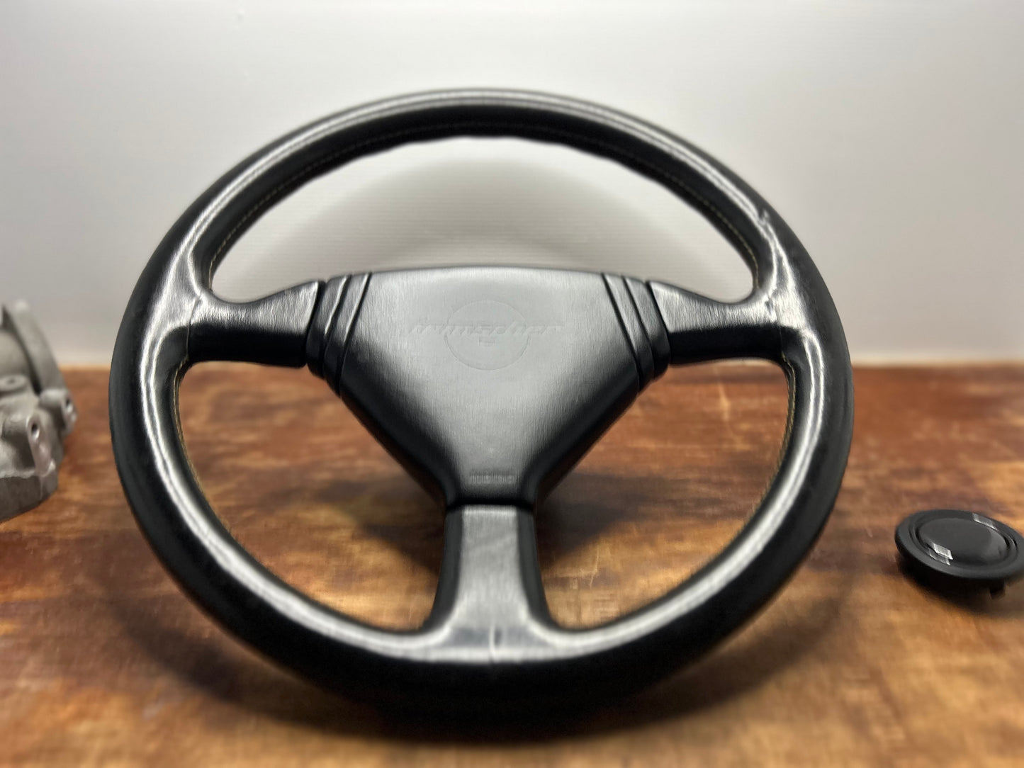 MOMO Irmscher Leather Steering Wheel 360mm - Black