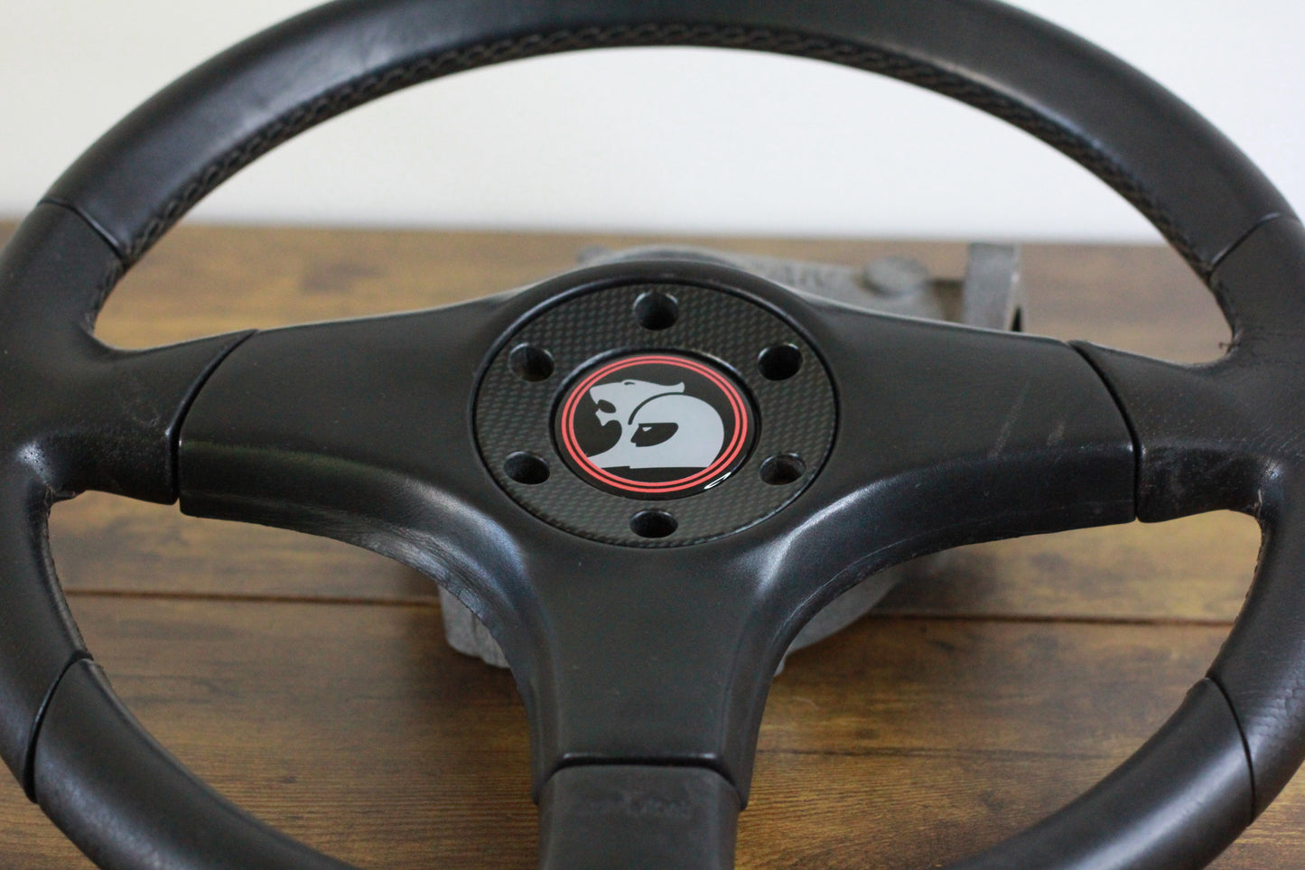 Italvolanti Leather Steering Wheel 350mm - Black / HSV