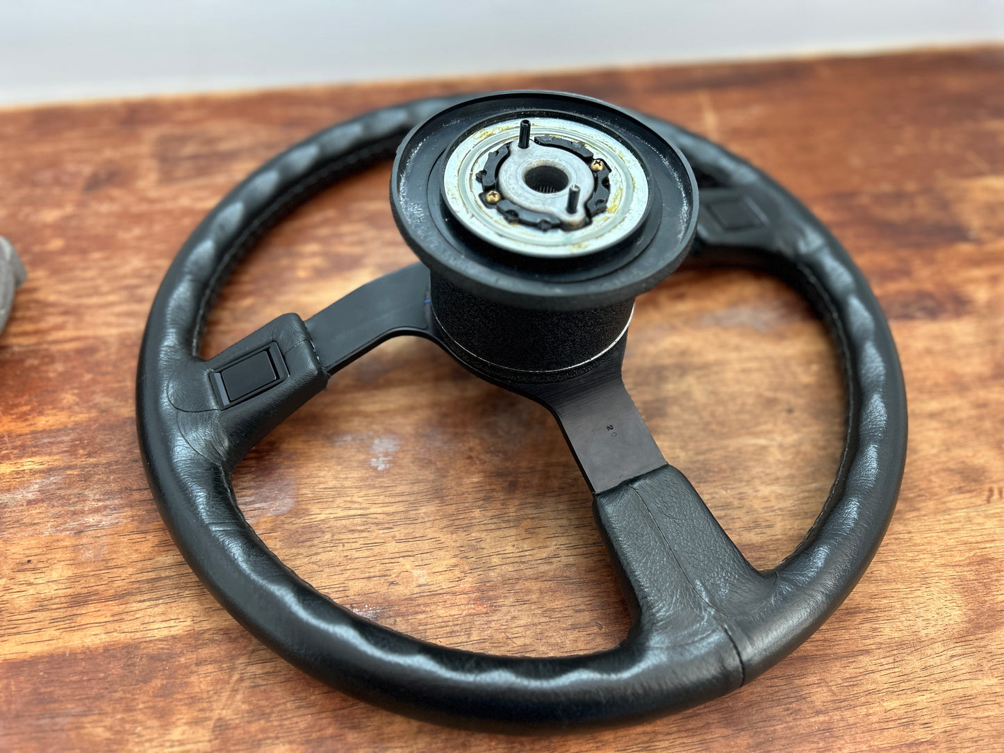 Genuine Nismo 365A Leather Steering Wheel, Horn Button - Black