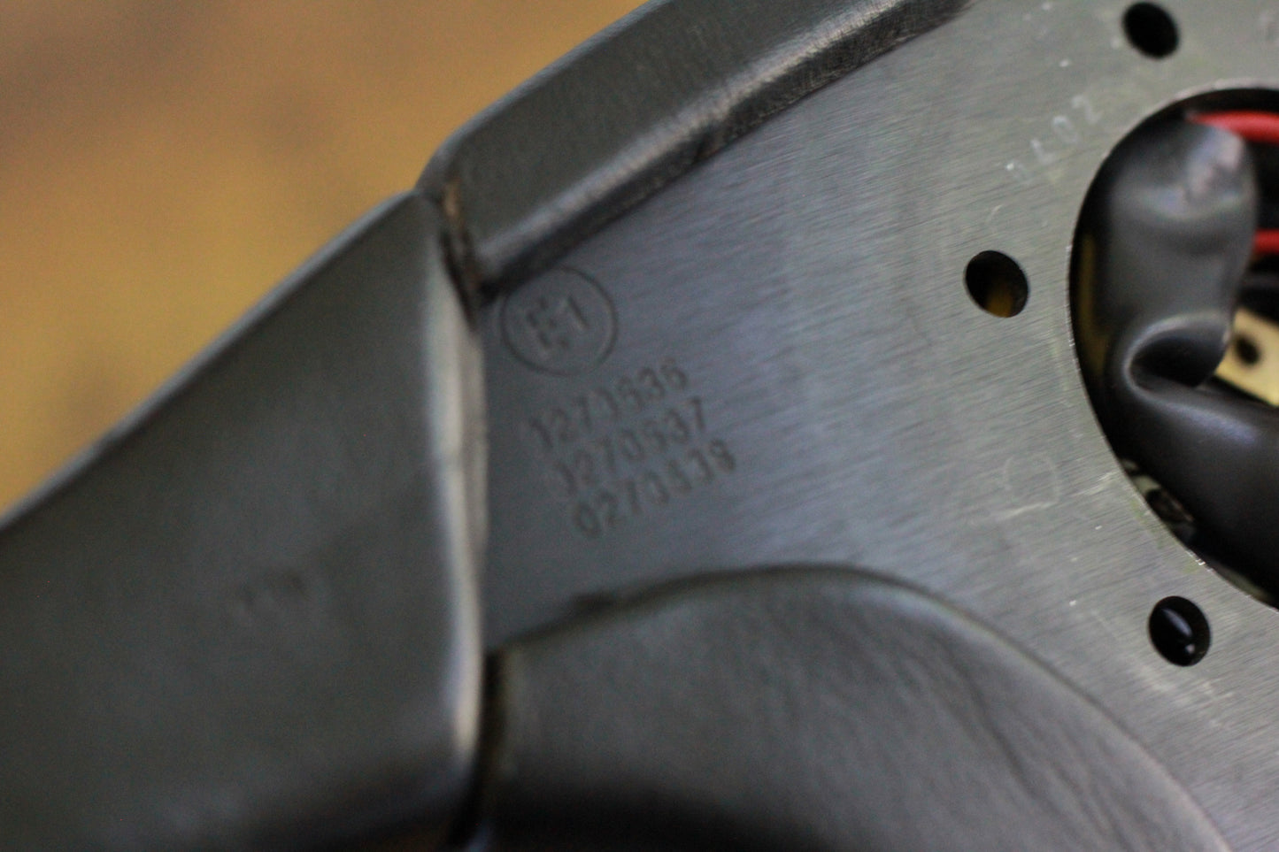 Momo Olympic 3 Leather / Mahogany Steering Wheel 360mm - Black